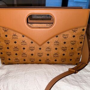 Diamond Tote In Visetos Leather Mix